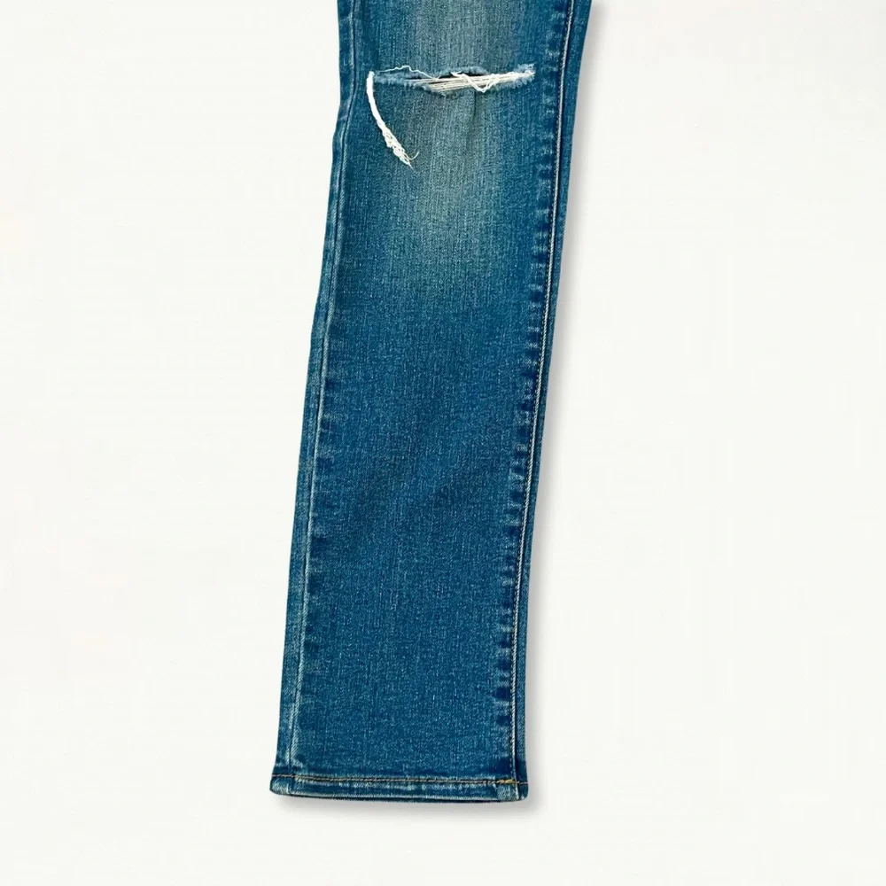 L'AGENCE Mon Jules Distressed Skinny Jeans in Authentique Denim Size 25 - Picture 12 of 16